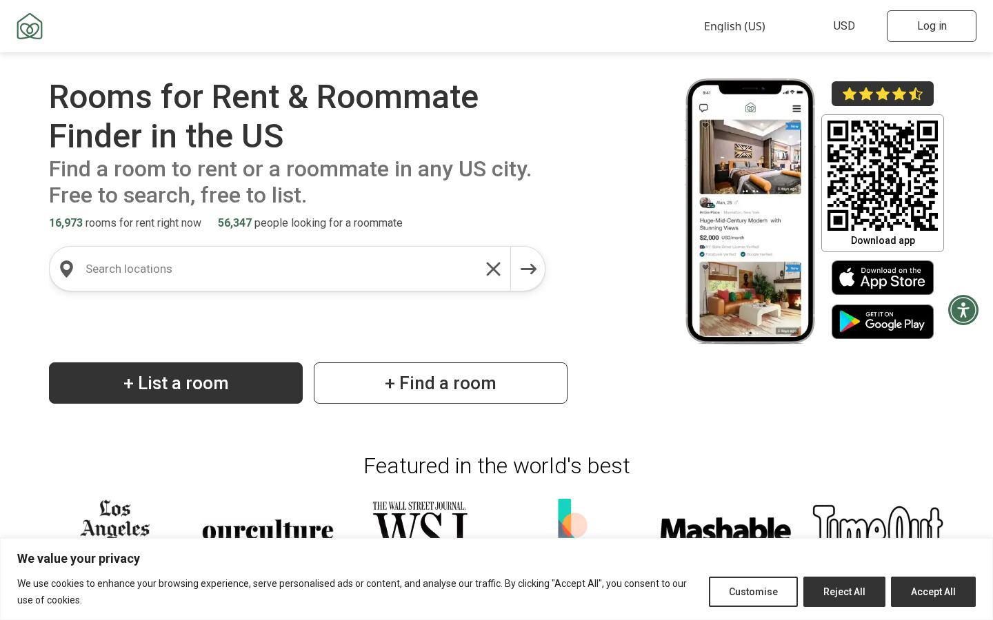 Roomster screenshot