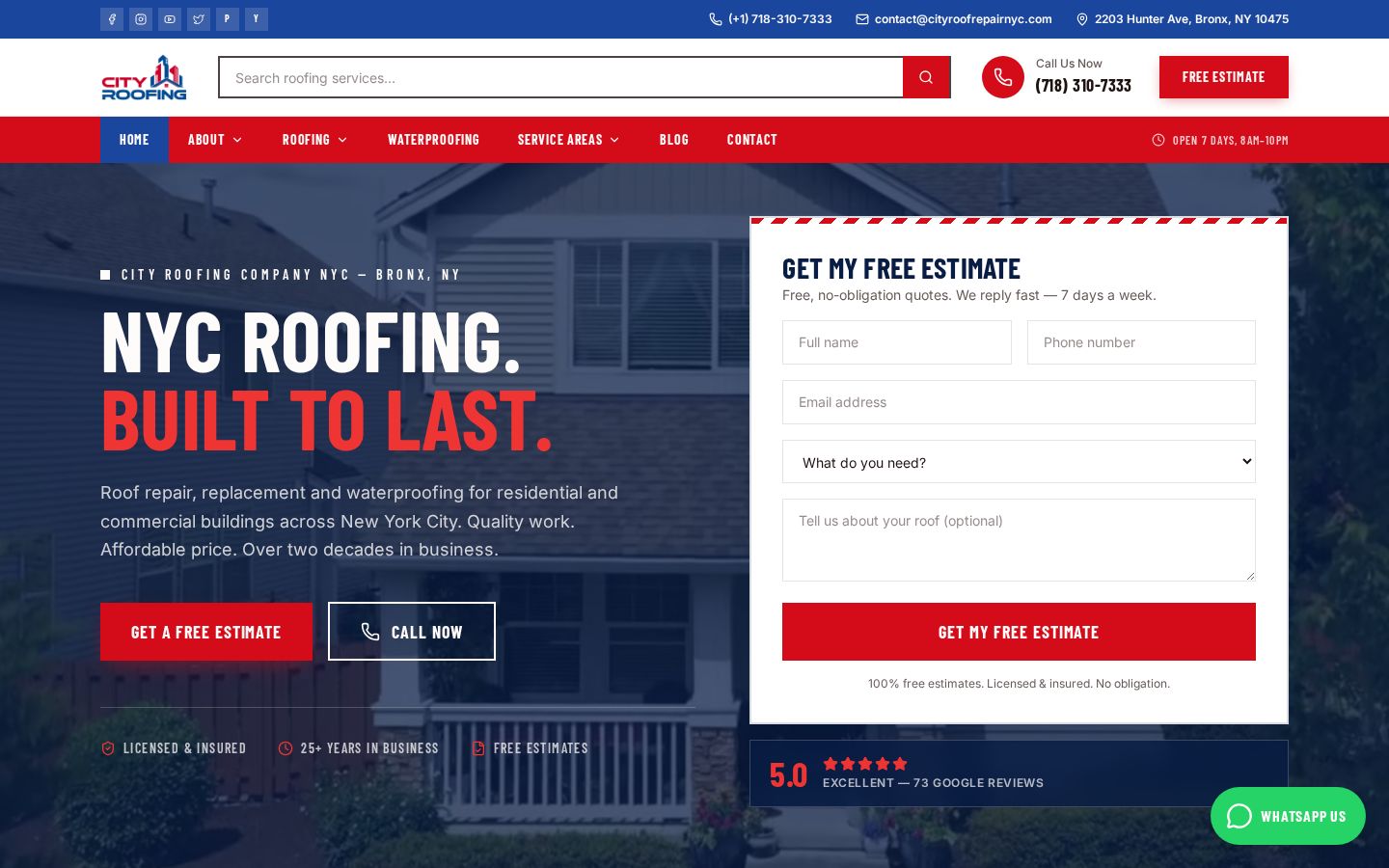 City Roofing NYC screenshot