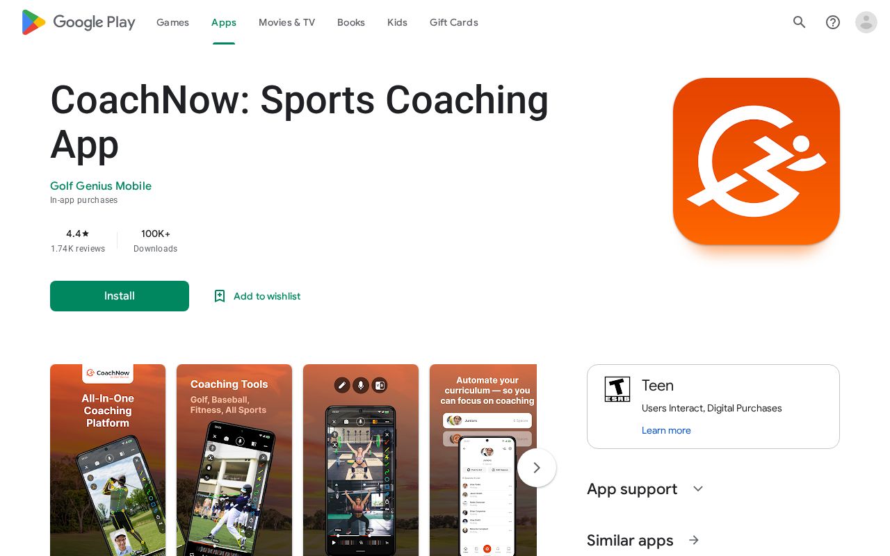 CoachNow Mobile screenshot
