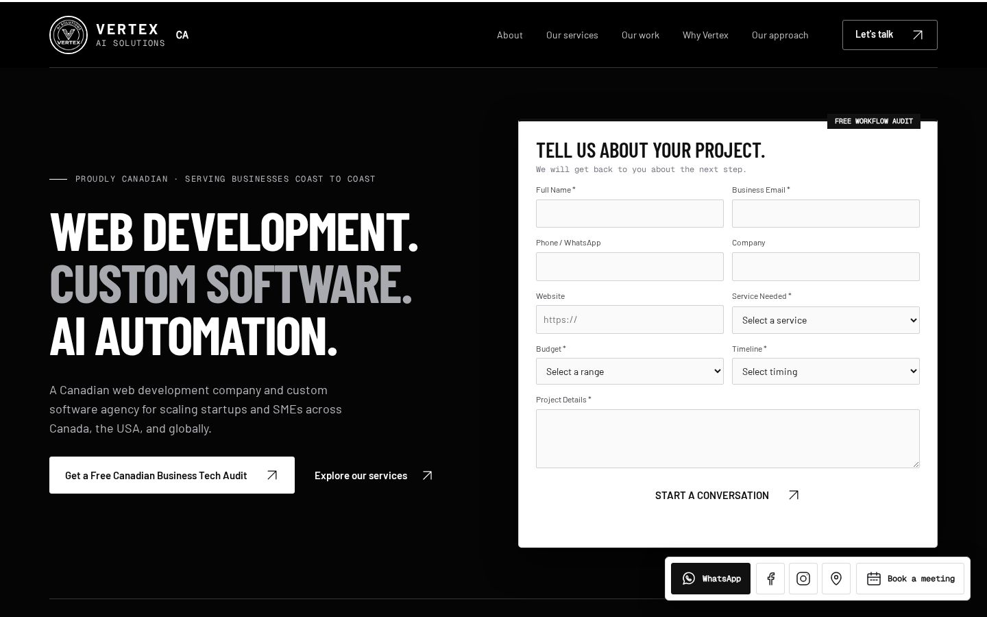 Vertex AI Solutions screenshot