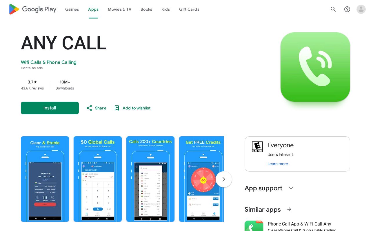 WiFi Calling App screenshot
